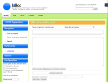 Tablet Screenshot of killdc.linkomatic.org
